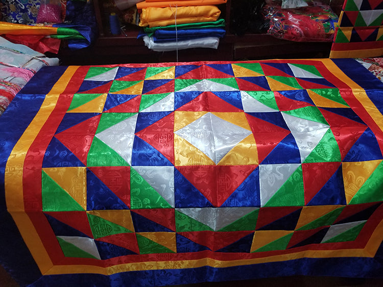 Tibetan eight treasures Mandala tablecloth Tantric Buddhist hall decoration guru Lama chanting tablecloth