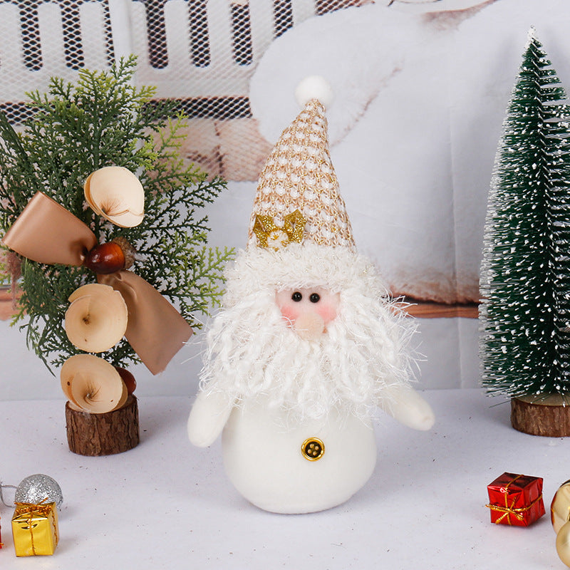 New Santa Claus Snowman Doll Christmas Decorations Lovely Christmas Ornaments Creative Gifts