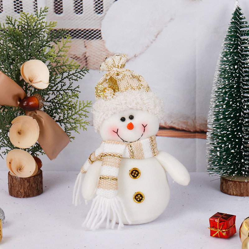 New Santa Claus Snowman Doll Christmas Decorations Lovely Christmas Ornaments Creative Gifts