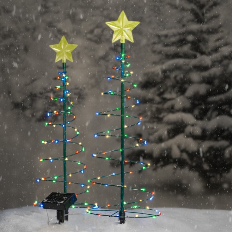 Solar Christmas Tree Outdoor Courtyard LED Lights
