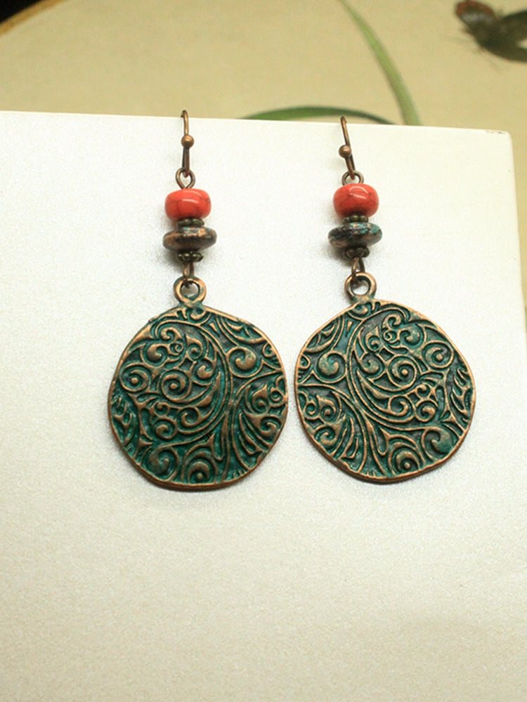 Retro national temperament Earrings goddess jewelry Earrings exaggerated long earrings