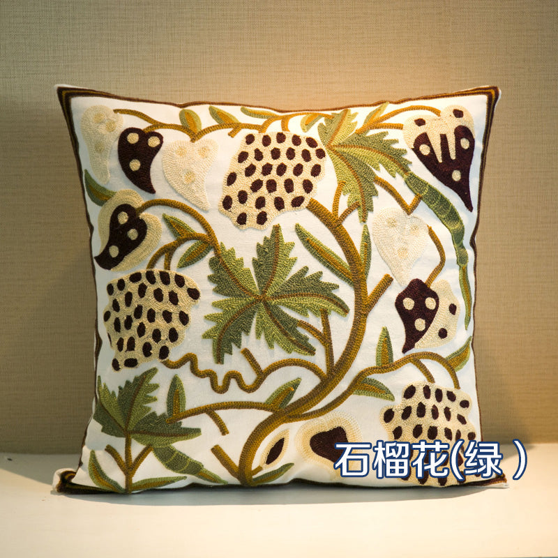 Ethnic style embroidered throw pillows sofa cushions cushions pillow covers, no core