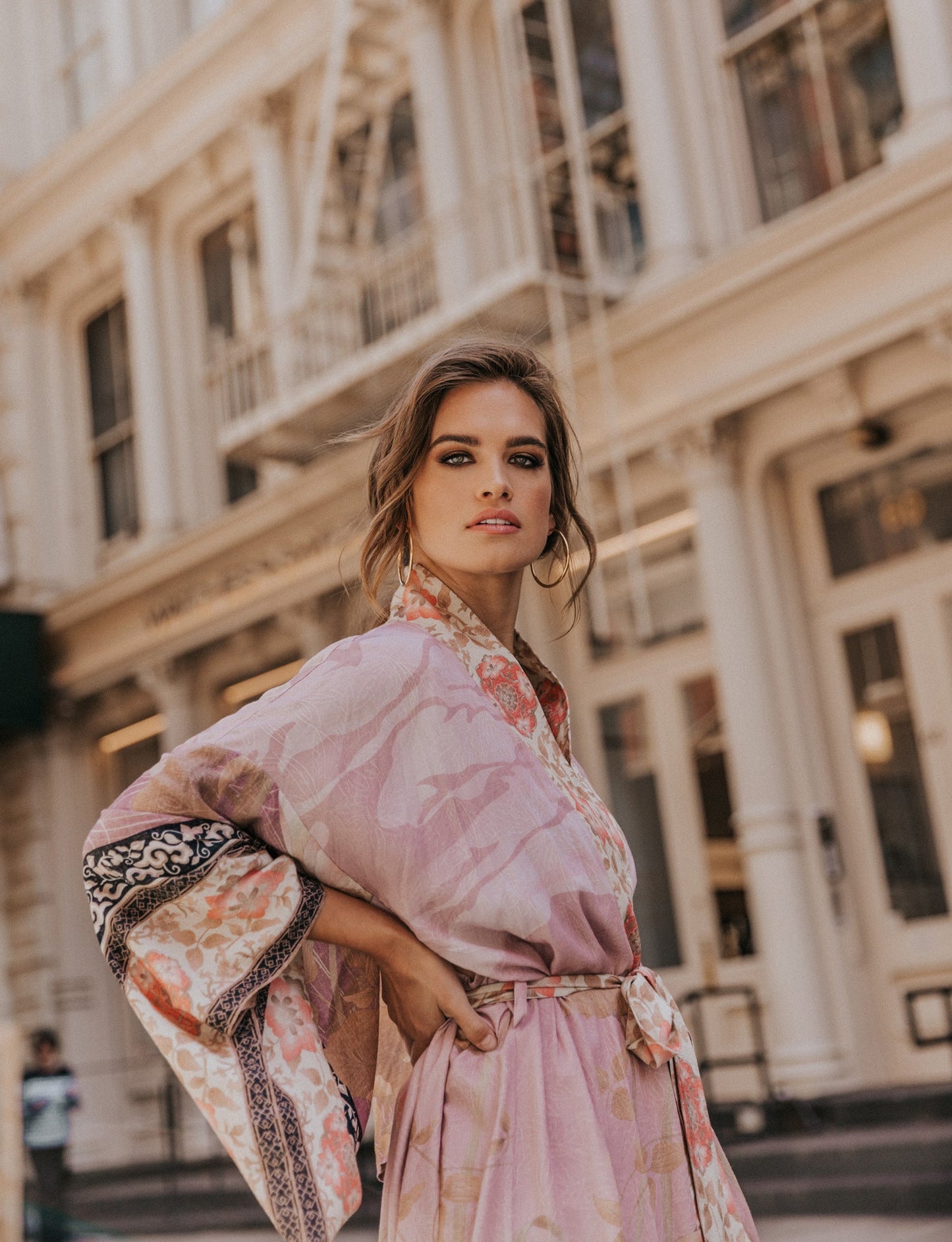 Beach smock rayon crane positioning holiday robe bikini sunscreen Cover-up