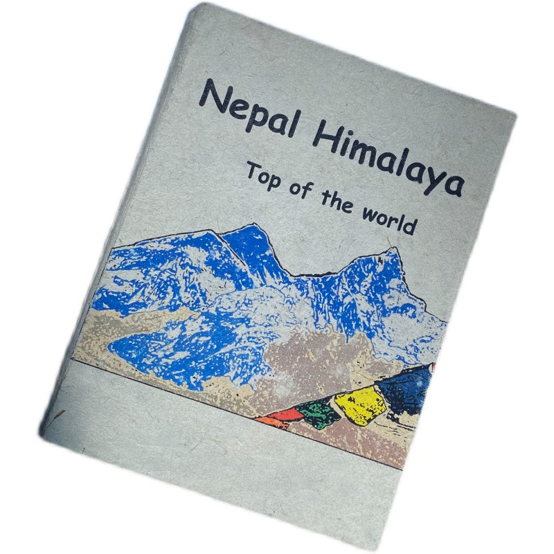 Nepal's world top handmade paper notebook Himalayan snow mountain