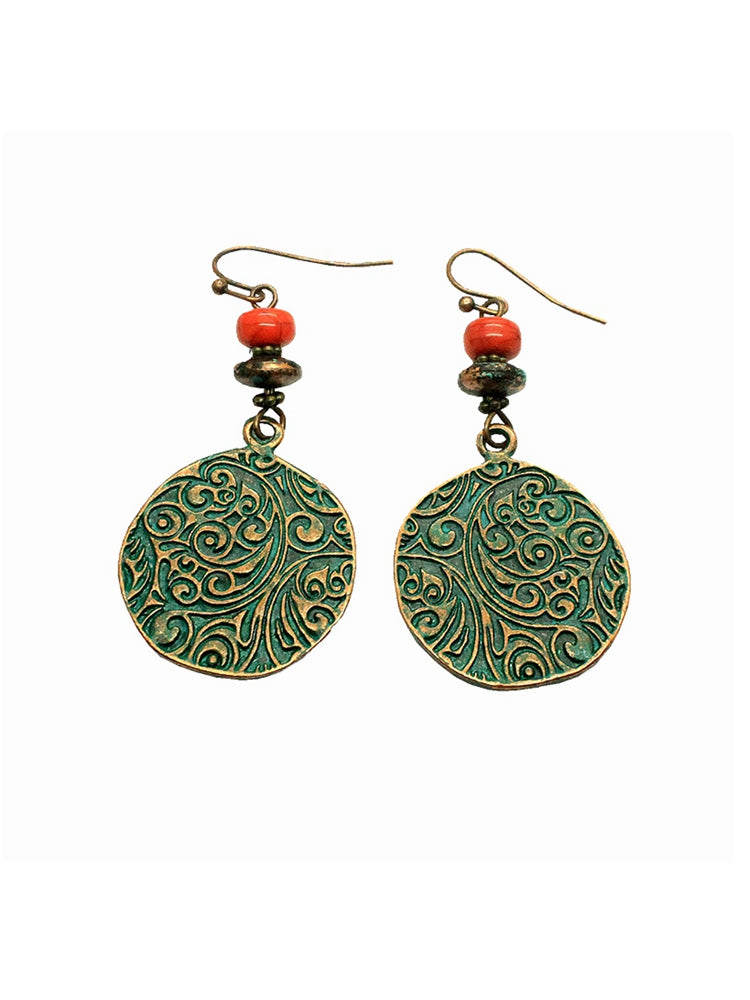 Retro national temperament Earrings goddess jewelry Earrings exaggerated long earrings
