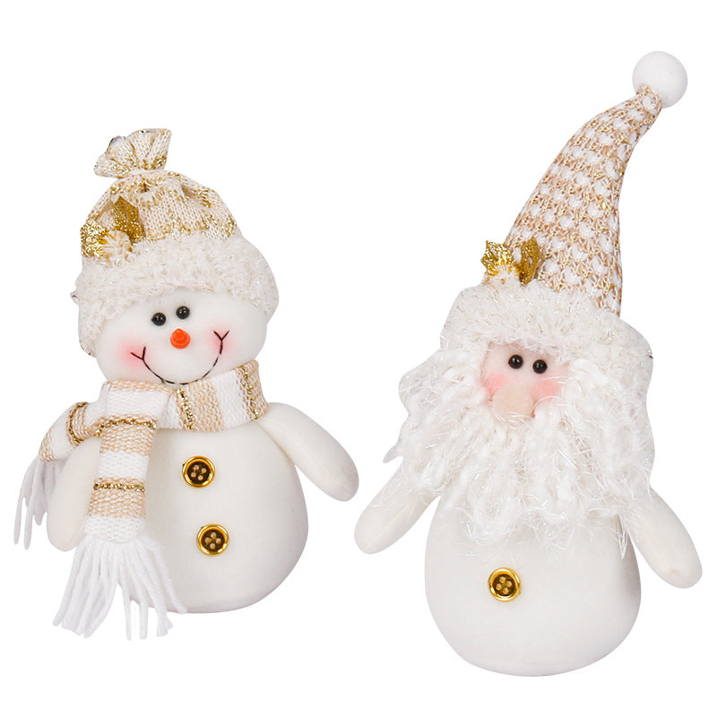 New Santa Claus Snowman Doll Christmas Decorations Lovely Christmas Ornaments Creative Gifts