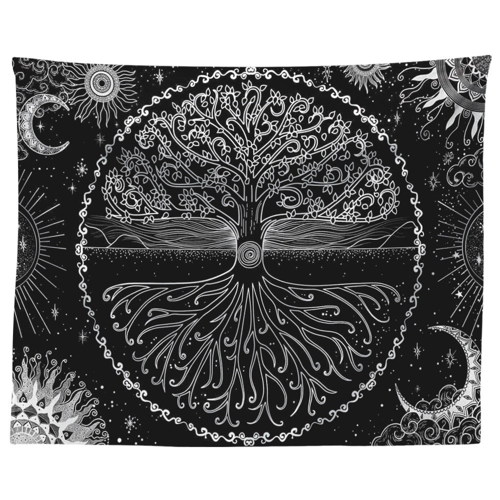 New psychedelic mushroom tapestry dream plant wall tapestry Galaxy space tapestry starry sky tapestry wall hanging