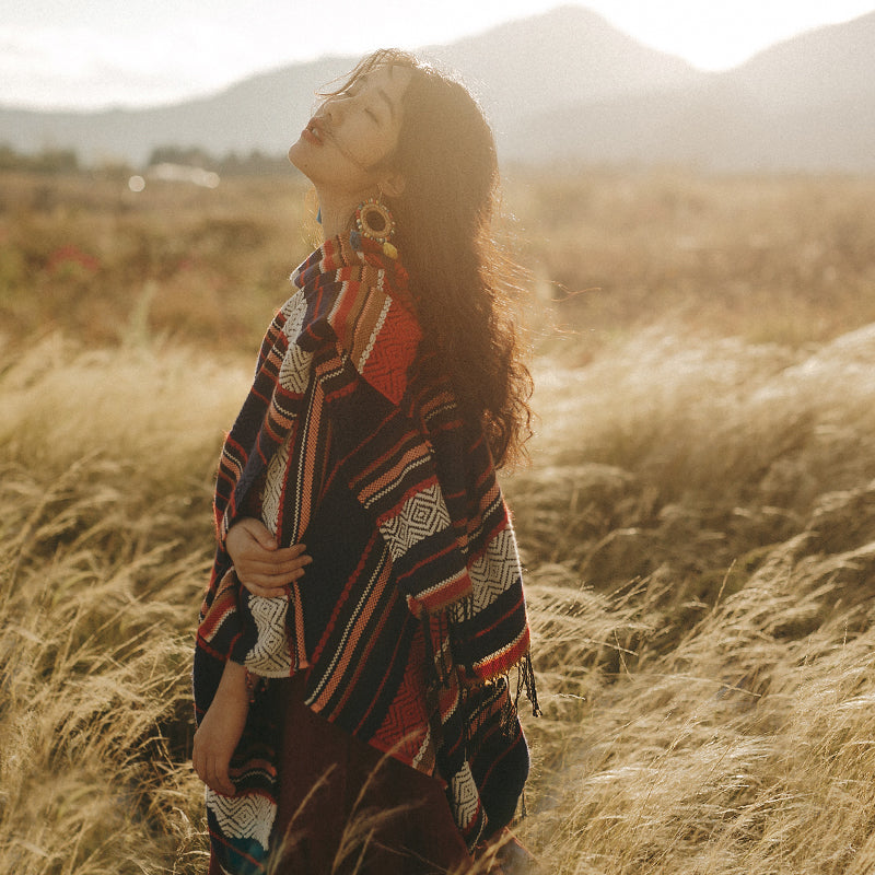 New Autumn and Winter Warm and Thickened Tibetan Elegant Scarf