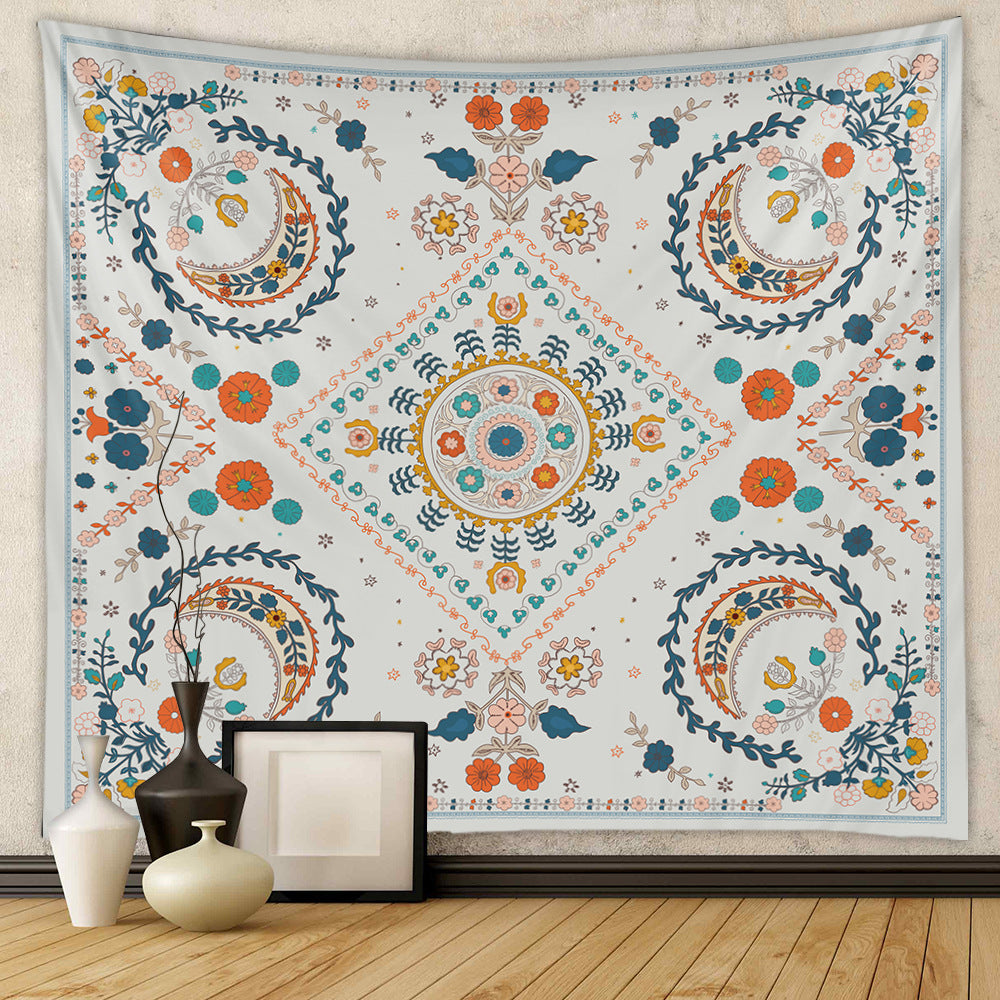 Bohemian tapestry room decoration hanging cloth Datura decorative cloth tapestry