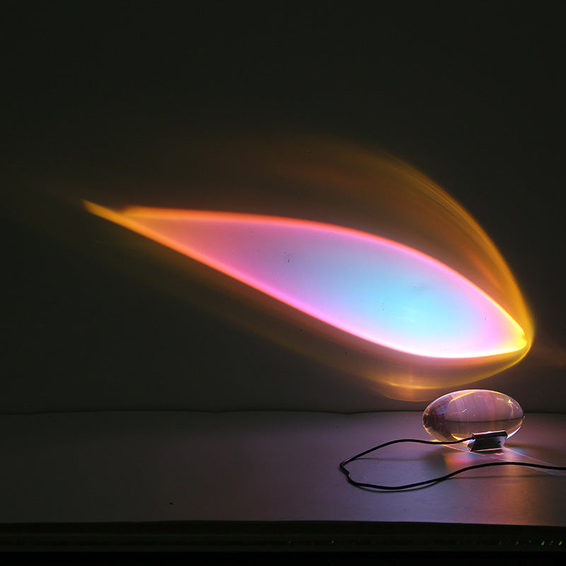 Eye of the Sky Crystal Table Lamp Creative Simple Exhibition Hall Living Room Bedside Designer projection lamp Atmosphere Lamp