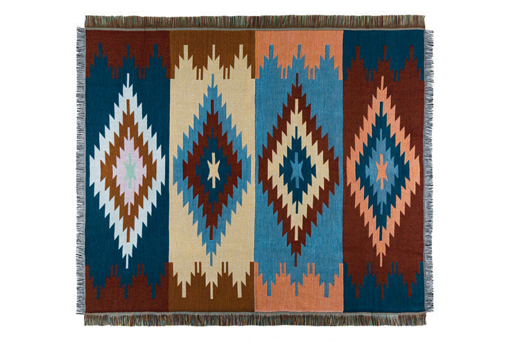 National Style woven Casual Blanket Fabric Blanket Cover Blanket
