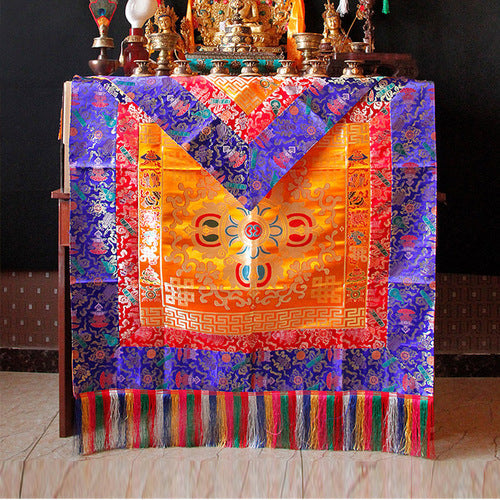 Tibetan Buddhist supplies tablecloth decorative tablecloth Tibetan national tablecloth set