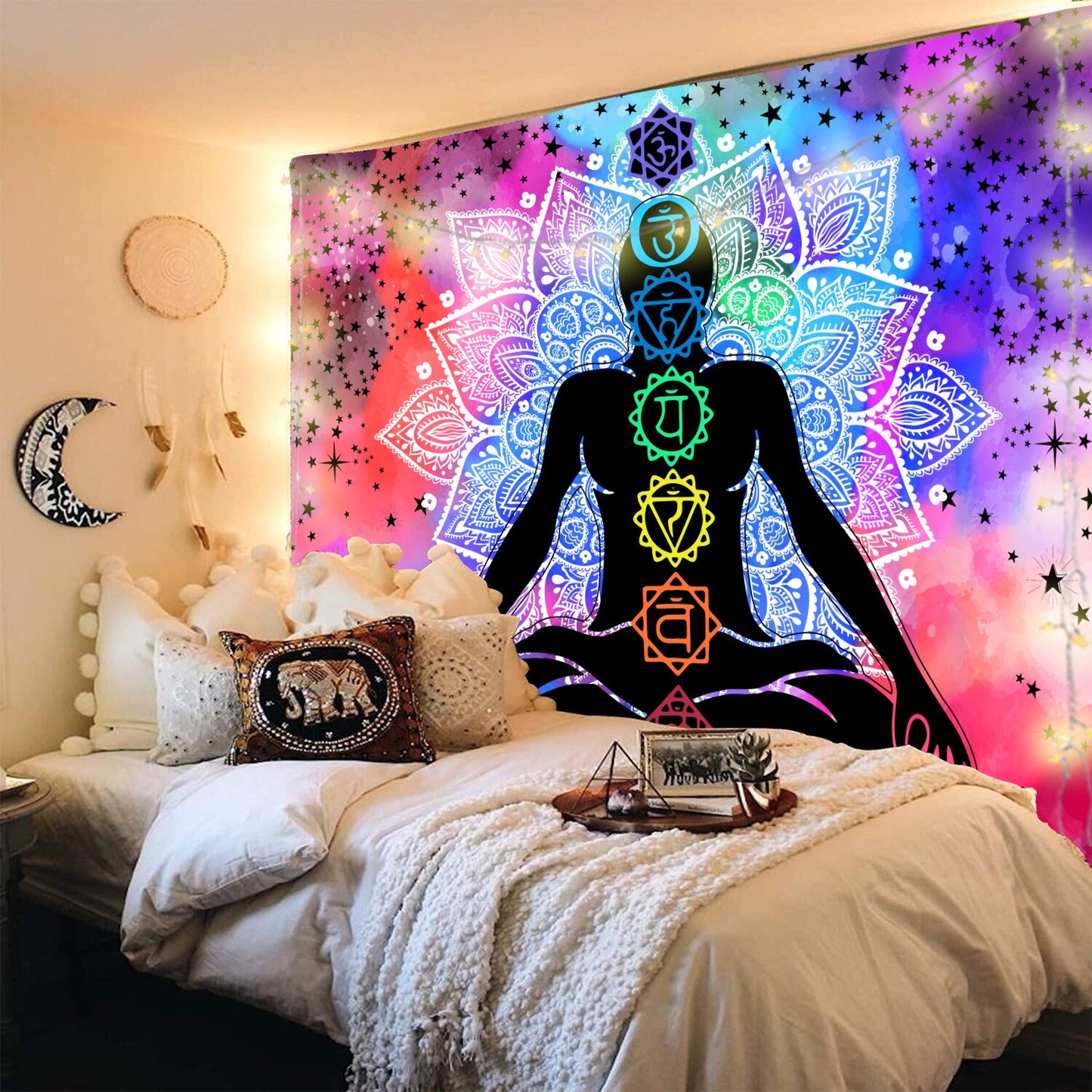 Psychedelic Mushroom Tapestry Dream Plant Wall Tapestry Galaxy Space Tapestry Starry Sky Tapestry Wall Hanging