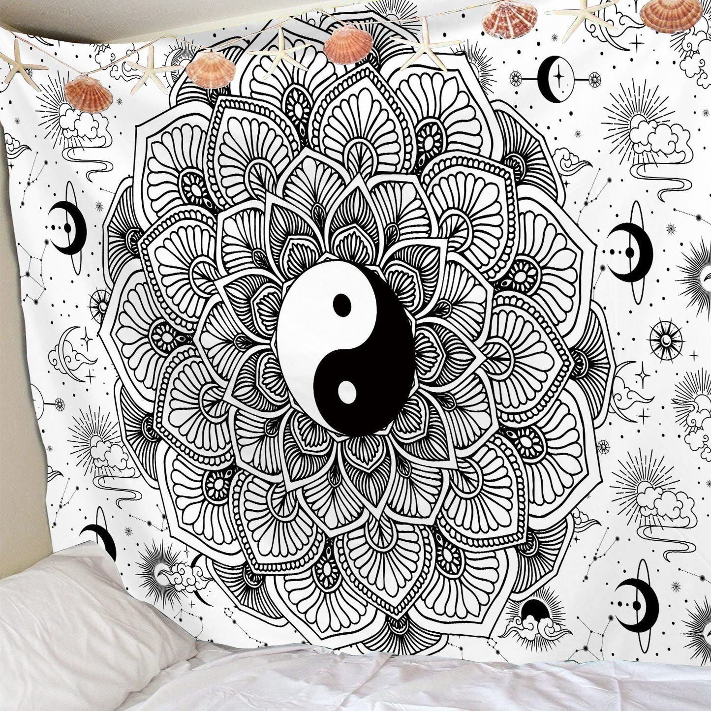 Psychedelic Mushroom Tapestry Dream Plant Wall Tapestry Galaxy Space Tapestry Starry Sky Tapestry Wall Hanging
