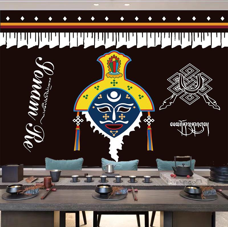 Tibetan national style Hand tapestry