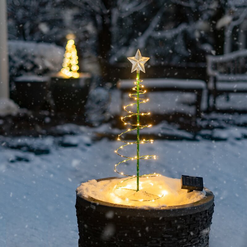 Solar Christmas Tree Outdoor Courtyard LED Lights