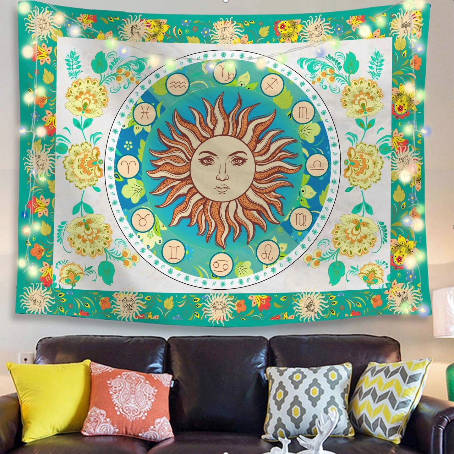 Psychedelic Mushroom Tapestry Dream Plant Wall Tapestry Galaxy Space Tapestry Starry Sky Tapestry Wall Hanging