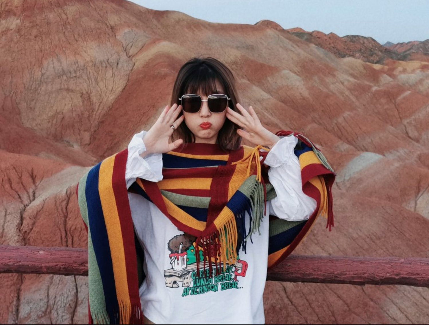 Tibet Travel Pullover Sweater warm knit ethnic Cape