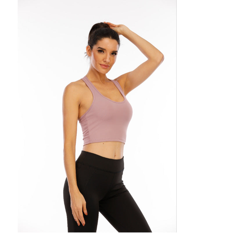 Sports Underwear Beautiful Back Cross Running Gathering and Shaping Sexy Fitness Yoga Bra Women