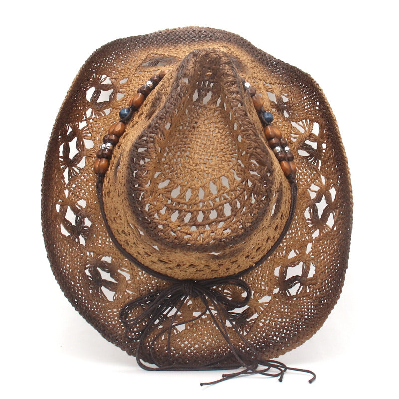 New scenic outdoor beach cowboy hat sun-proof straw hat jazz hat