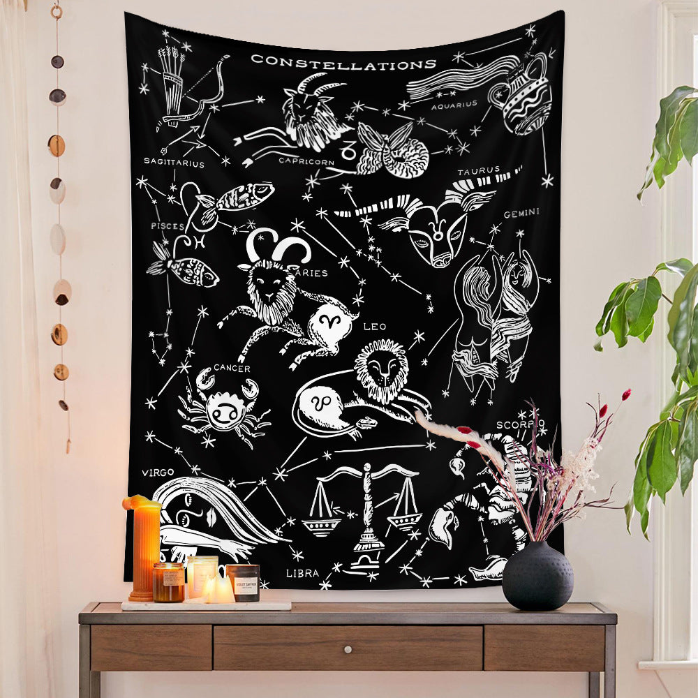 Bohemian tapestry room decoration hanging cloth Datura decorative cloth tapestry