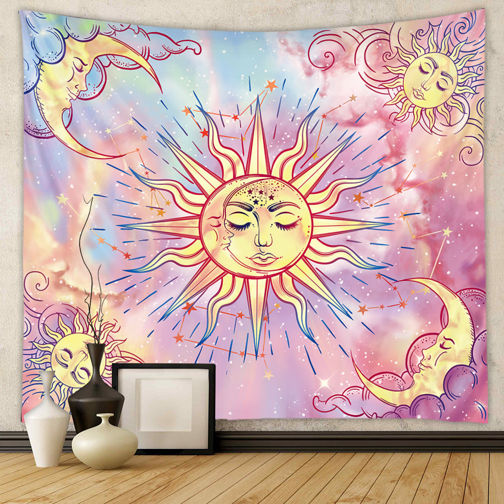 Bohemian tapestry room decoration hanging cloth Datura decorative cloth tapestry