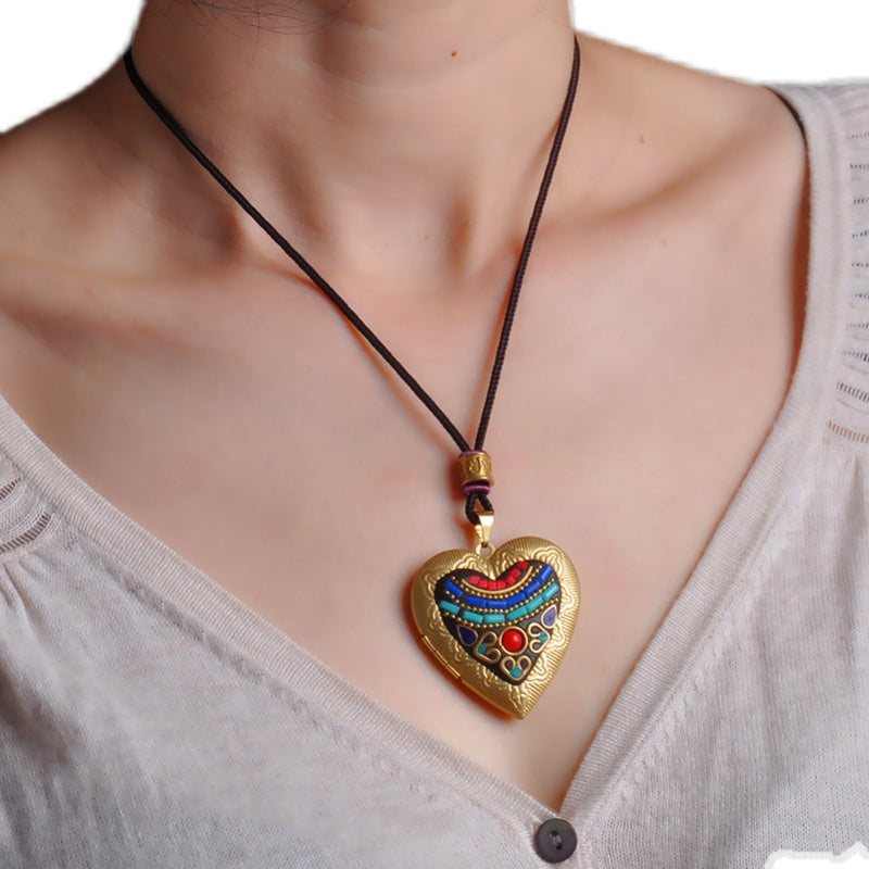 Pure copper gawu Box Pendant Tathagata Life Necklace Nepal &Tibetan Pendant