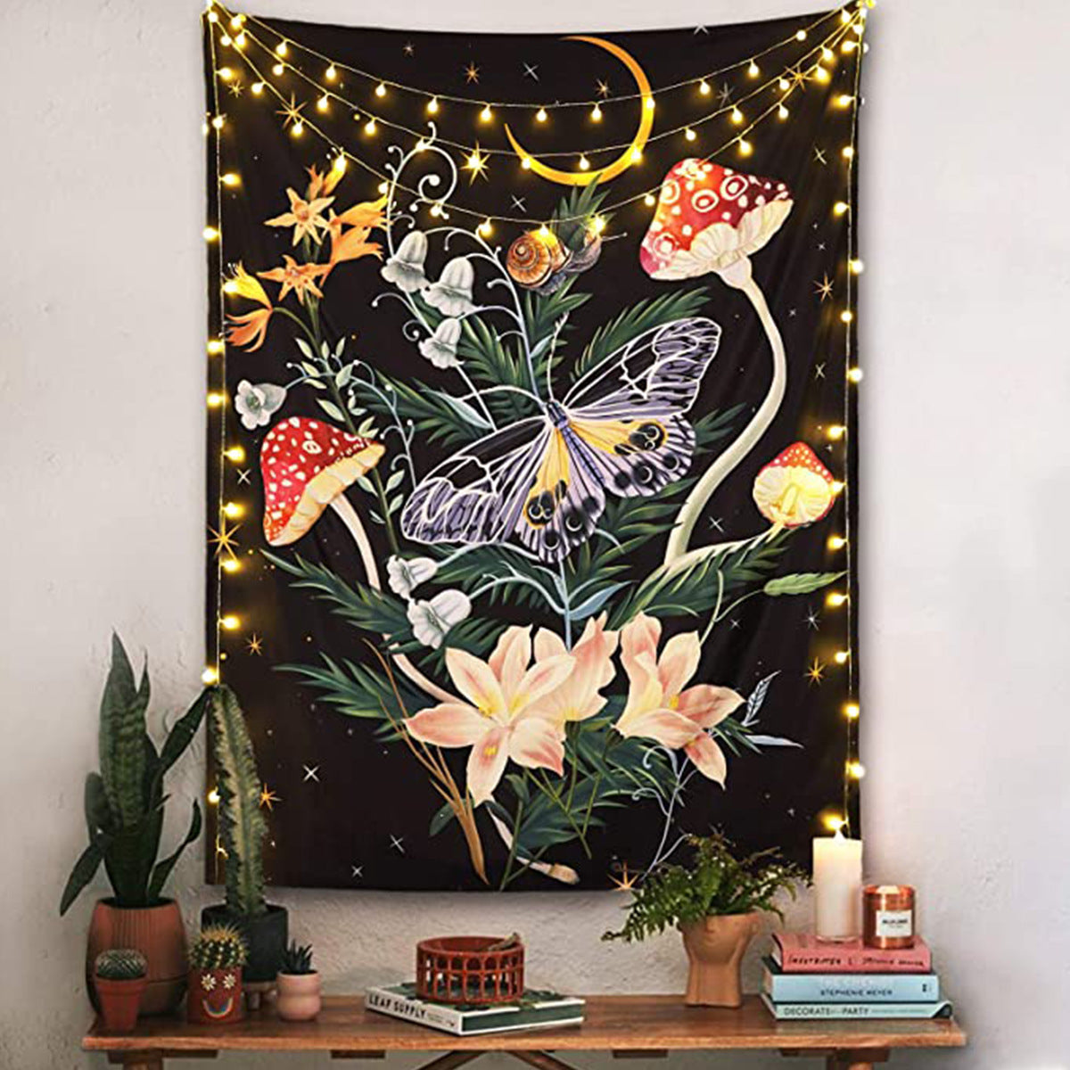 Bohemian tapestry room decoration hanging cloth Datura decorative cloth tapestry