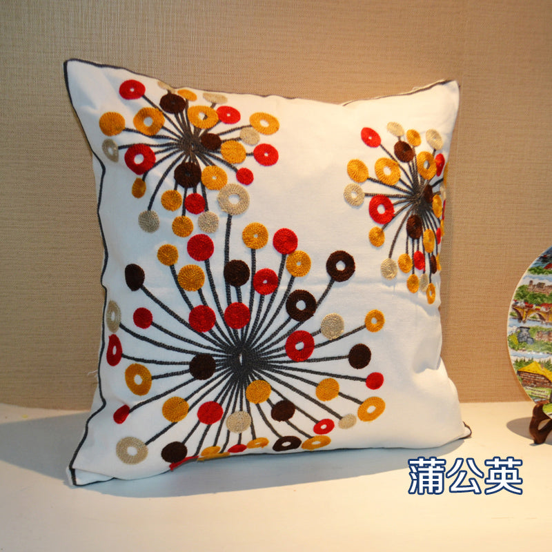 Ethnic style embroidered throw pillows sofa cushions cushions pillow covers, no core