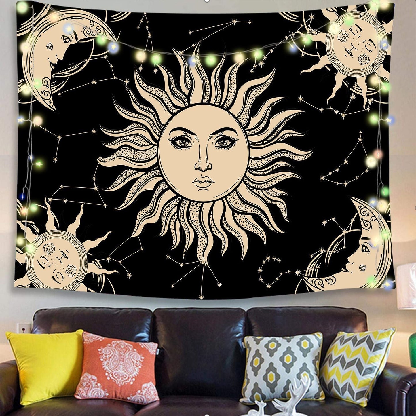 Psychedelic Mushroom Tapestry Dream Plant Wall Tapestry Galaxy Space Tapestry Starry Sky Tapestry Wall Hanging