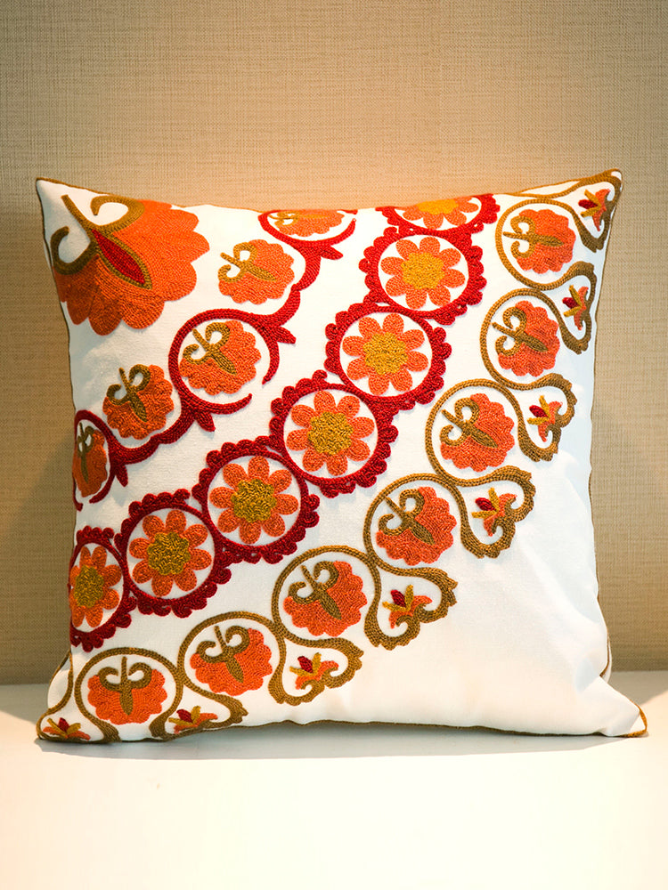 Ethnic style embroidered throw pillows sofa cushions cushions pillow covers, no core