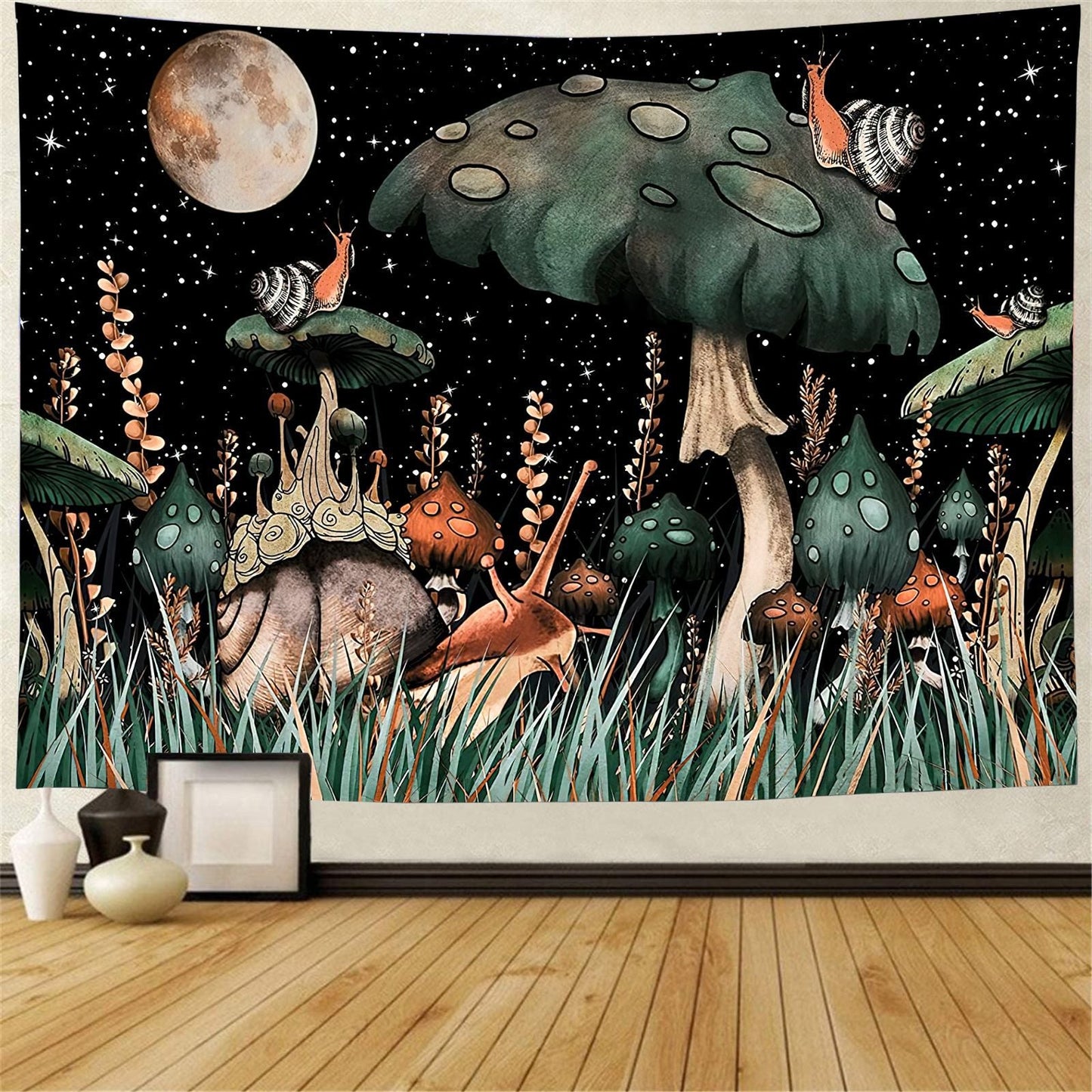 New psychedelic mushroom tapestry dream plant wall tapestry Galaxy space tapestry starry sky tapestry wall hanging