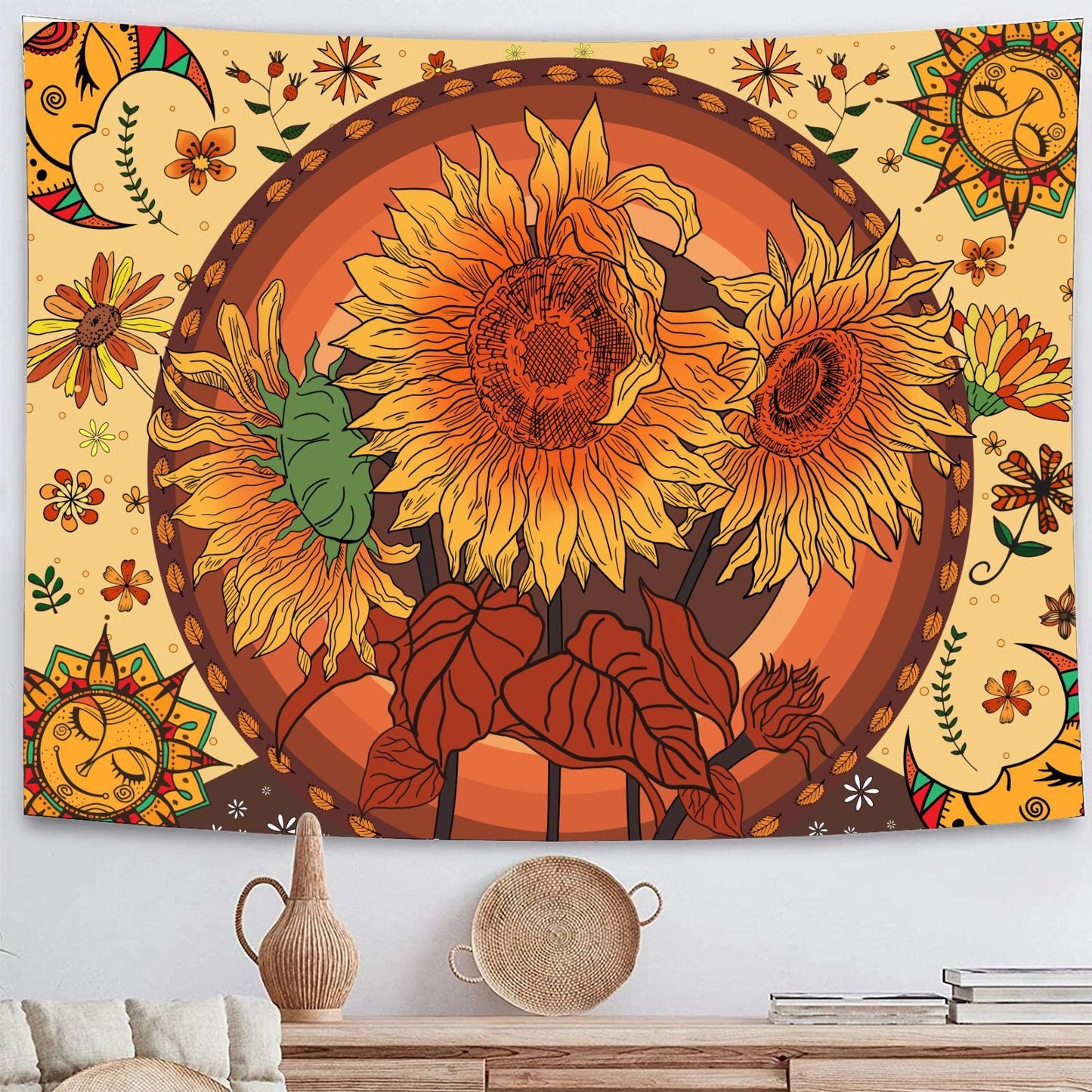 Psychedelic Mushroom Tapestry Dream Plant Wall Tapestry Galaxy Space Tapestry Starry Sky Tapestry Wall Hanging