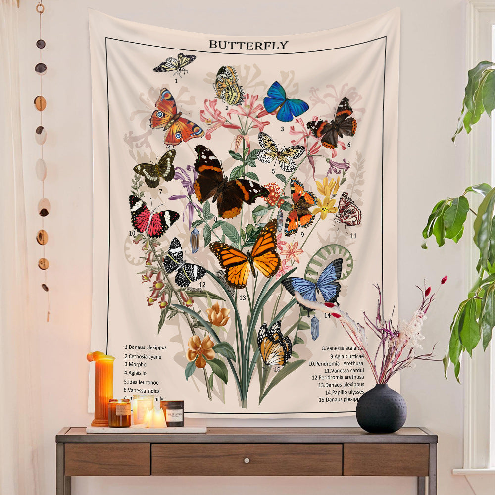 Bohemian tapestry room decoration hanging cloth Datura decorative cloth tapestry