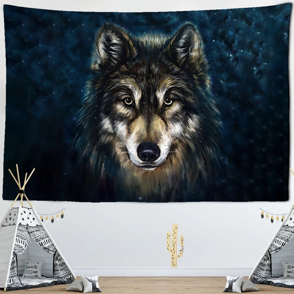 Psychedelic Tapestry Wall Hanging Bohemian Hippie Witchcraft TAPIZ Art Science Fiction Tarot Room Home Decor