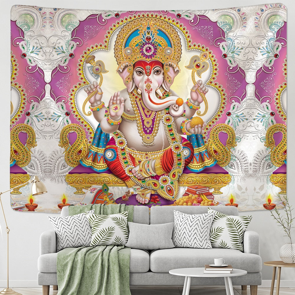 Psychedelic Tapestry Wall Hanging Bohemian Hippie Witchcraft TAPIZ Art Science Fiction Tarot Room Home Decor