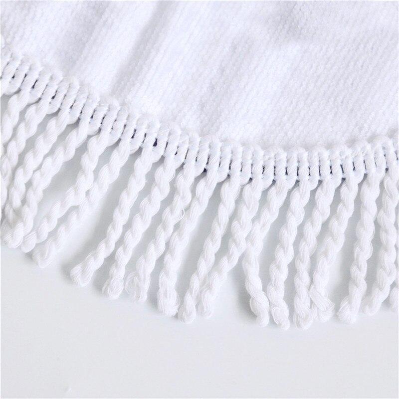 Round Colorful Quicksand Pattern Microfiber Shower Bath Towel Beach Mat