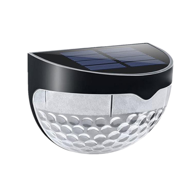 Solar Light Outdoor Light Control Induction Courtyard Decoration Solar Fence Wall Light Semi-circular Energy-saving Street Light