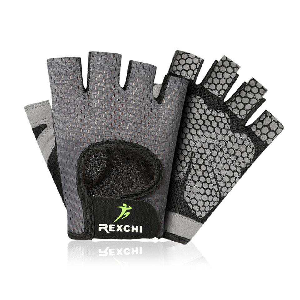 Summer men/women fitness gloves gym weightlifting cycling yoga bodybuilding training thin breathable non-slip half finger gloves