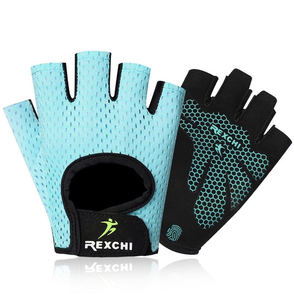 Summer men/women fitness gloves gym weightlifting cycling yoga bodybuilding training thin breathable non-slip half finger gloves