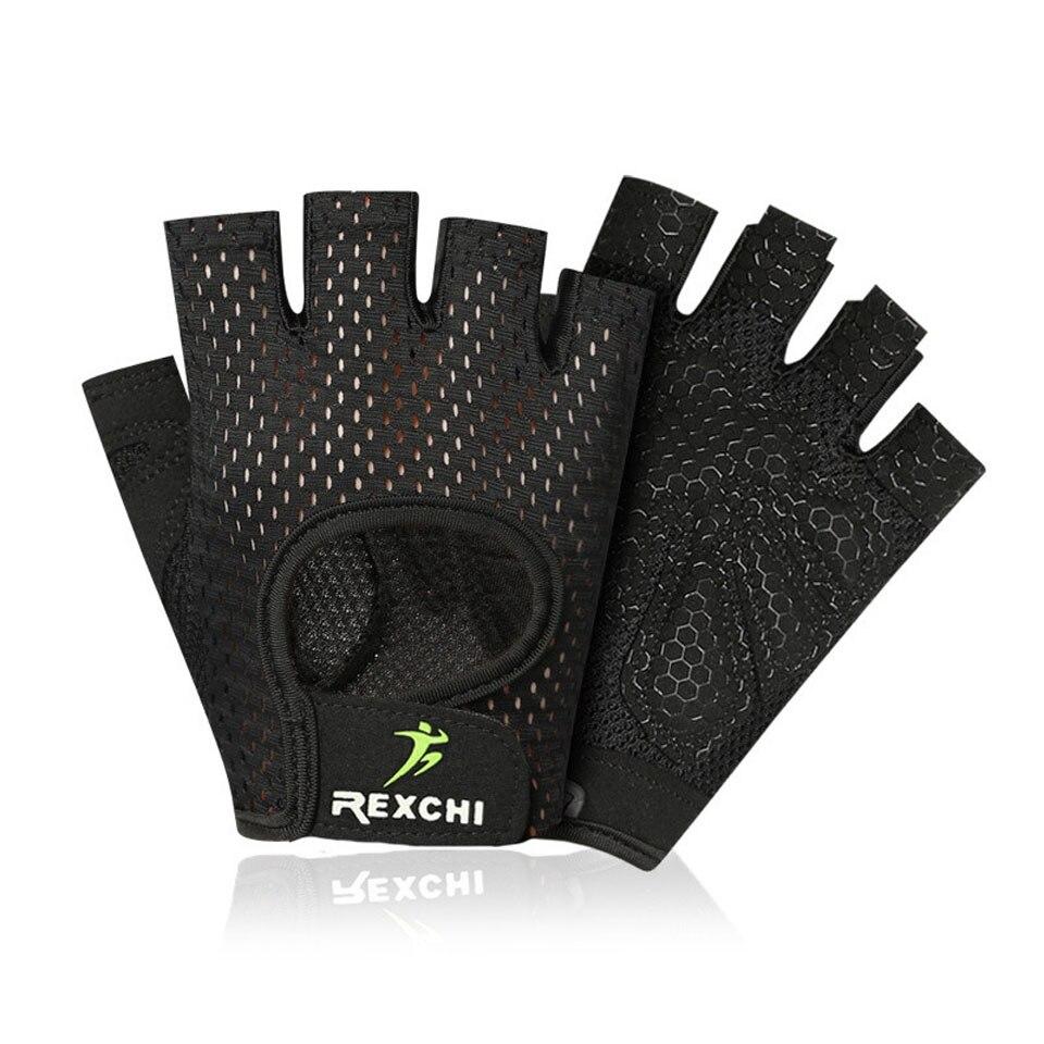 Summer men/women fitness gloves gym weightlifting cycling yoga bodybuilding training thin breathable non-slip half finger gloves