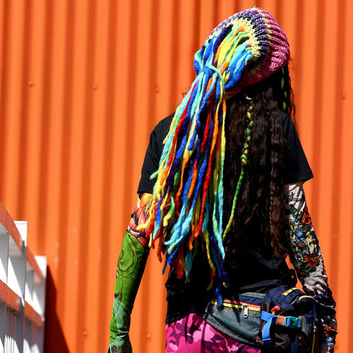 Outdoor Nepal Handmade Wool Felt Reggae National Style Personalized Knitted Hat Dirty Braided Hat Ear Protection Hat