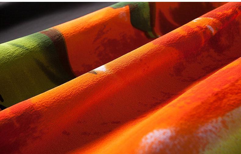 Flower Short Sleeve Plus Size Casual Maxi Dress