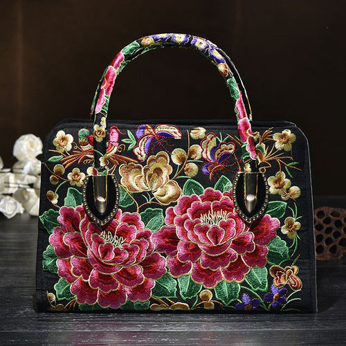 National style embroidered Messenger Bag Handbag Single Shoulder Bag Canvas