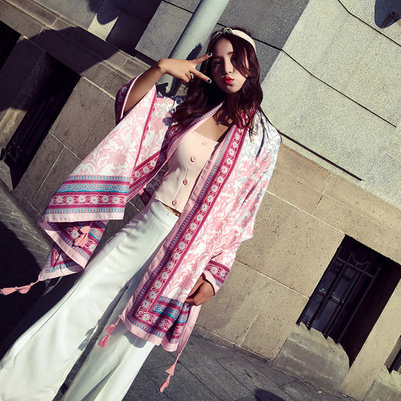 oversized sunscreen shawl women's summer thin outside air conditioning scarves beach scarf.