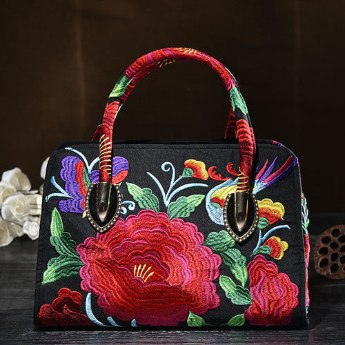 National style embroidered Messenger Bag Handbag Single Shoulder Bag Canvas