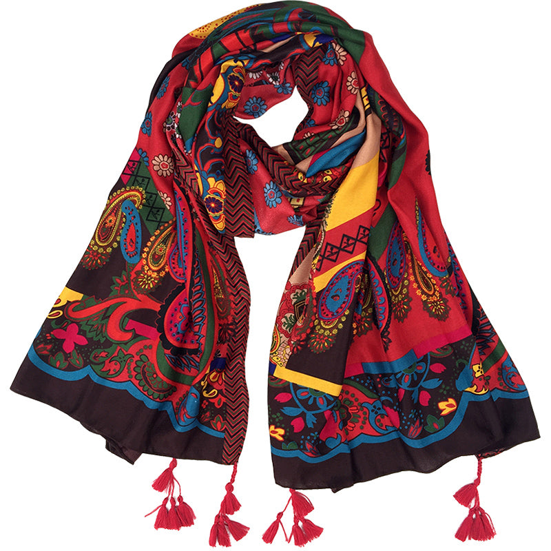 Tibetan shawl in summer beach towel sunscreen scarf