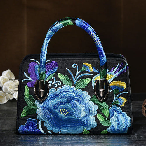 National style embroidered Messenger Bag Handbag Single Shoulder Bag Canvas