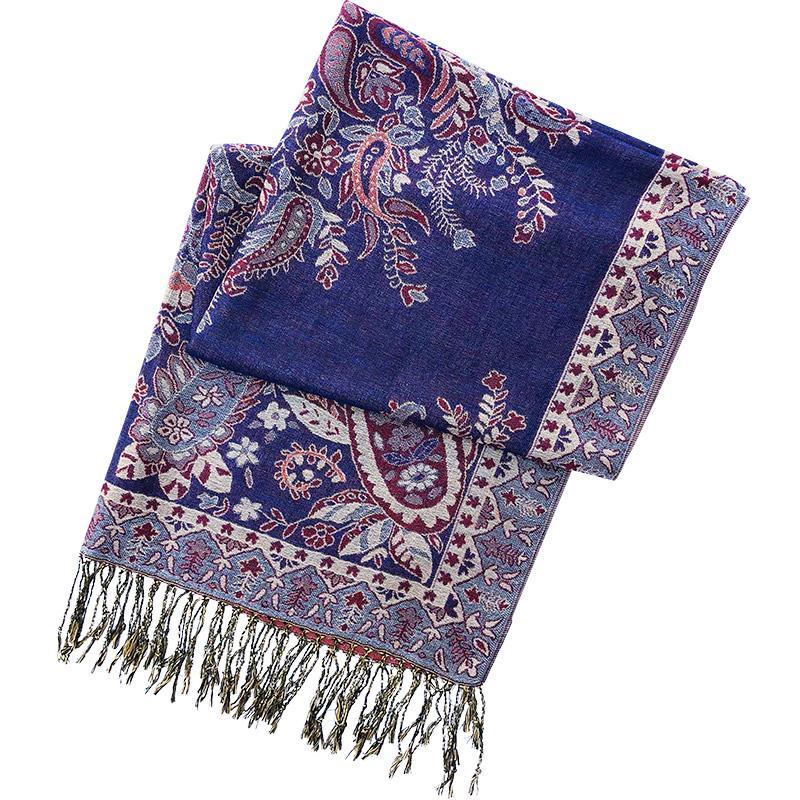 Ethnic spring and summer shawl women's sunscreen scarf Tibet desert warm cloak in autumn and winter