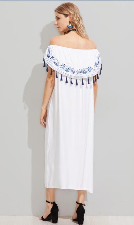 Sexy dress Women 2017 Female Loose Off Shoulder clothing